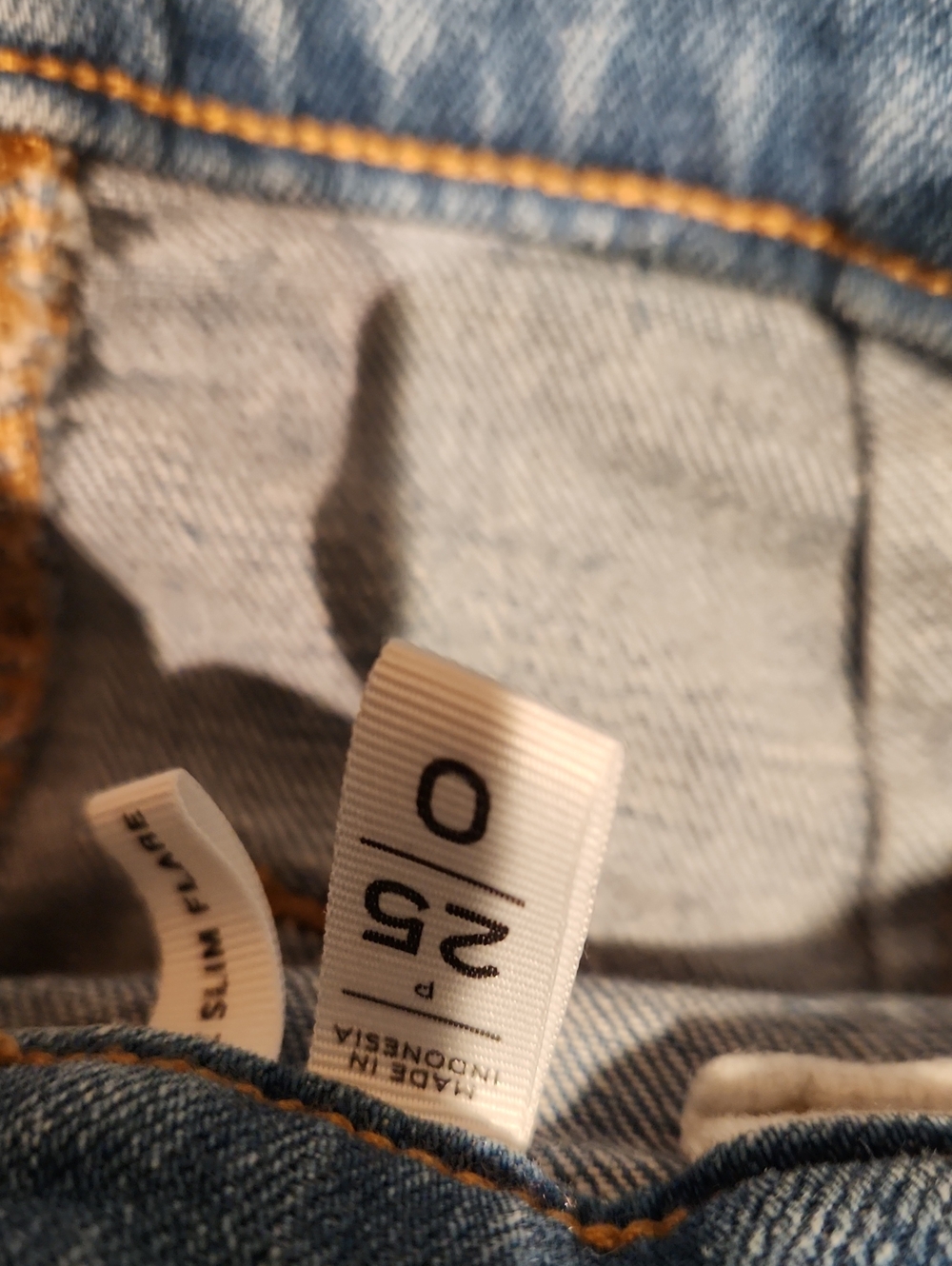 ❤️ NWOT! LOFT HIGH RISE SLIM FLARE JEANS, PATCH POCKETS, 0P (25 PETITE) - Picture 5 of 9